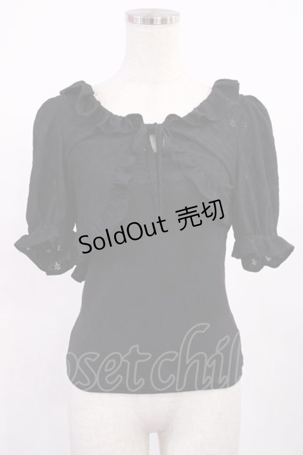 画像1: Bubbles / フラワーレースアンサンブル Free ブラック H-25-09-19-1023-CA-TO-NS-ZH (1)