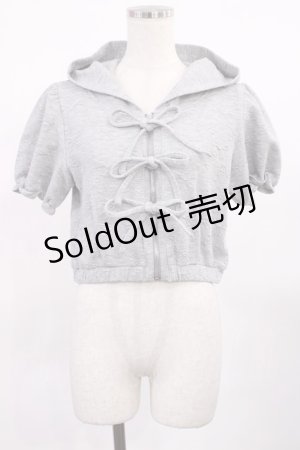 画像: Bubbles / ジャガードリボンパーカー Free グレー H-25-09-19-1025-CA-TO-NS-ZH