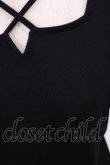 画像3: EATME / クロスネックパフスリーブTOP Free ブラック H-25-09-19-1028-LO-TO-NS-ZH (3)