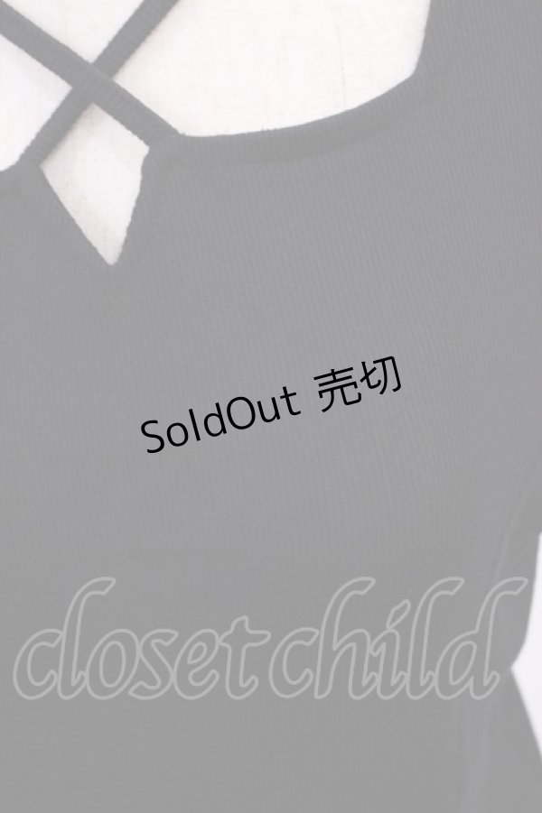 画像3: EATME / クロスネックパフスリーブTOP Free ブラック H-25-09-19-1028-LO-TO-NS-ZH (3)