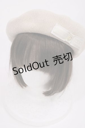 画像: m petit by misako / NINA'S AM カメオベレー  生成り H-25-09-19-1035-LO-AC-NS-ZH