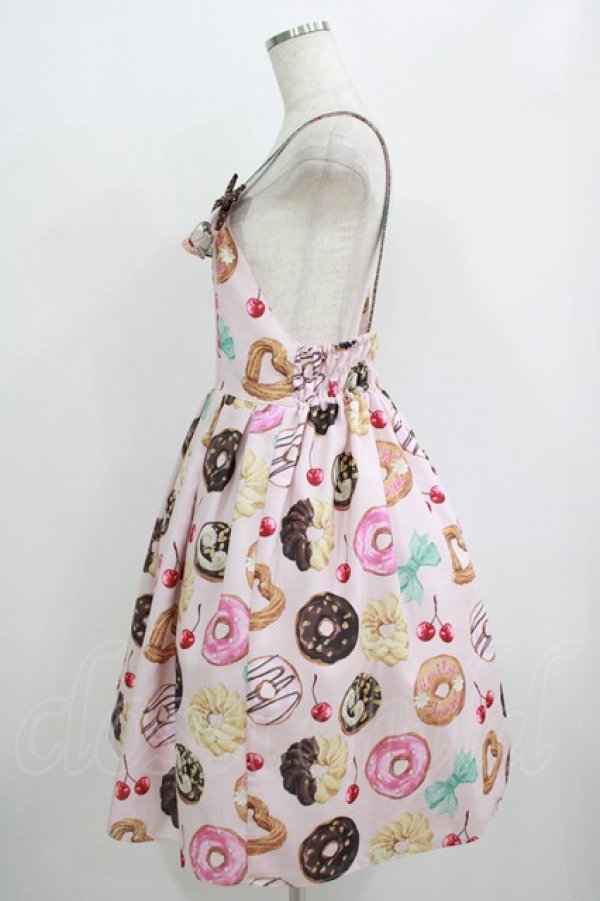 画像2: Emily Temple cute / manyドーナツキャミソールワンピース  ピンク H-25-09-19-001-ET-OP-KB-ZH (2)