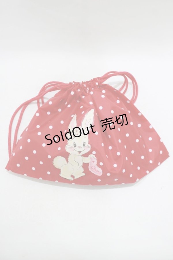 画像1: Shirley Temple / 旅行用巾着  赤 H-25-09-19-057-ET-ZA-KB-ZH (1)