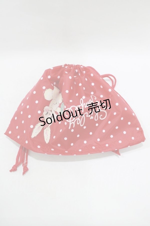 画像2: Shirley Temple / 旅行用巾着  赤 H-25-09-19-057-ET-ZA-KB-ZH (2)