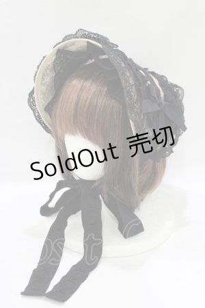 画像: Moi-meme-Moitie / タイニーローズレースリネンヘッドドレス  黒×黒 H-25-09-19-062-MO-AC-KB-ZH