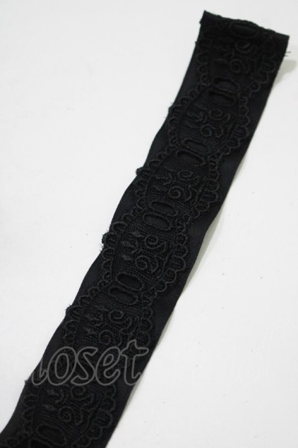 画像3: Moi-meme-Moitie / タイニーローズレースリネンヘッドドレス  黒×黒 H-25-09-19-062-MO-AC-KB-ZH (3)