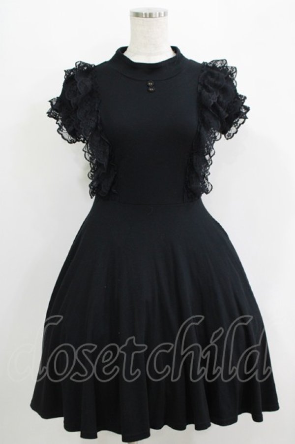 画像1: Katie / ROSEMARY bottle neck one-piece  ブラック H-25-09-19-009-LO-OP-KB-ZH (1)