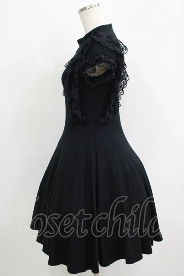 画像2: Katie / ROSEMARY bottle neck one-piece  ブラック H-25-09-19-009-LO-OP-KB-ZH (2)