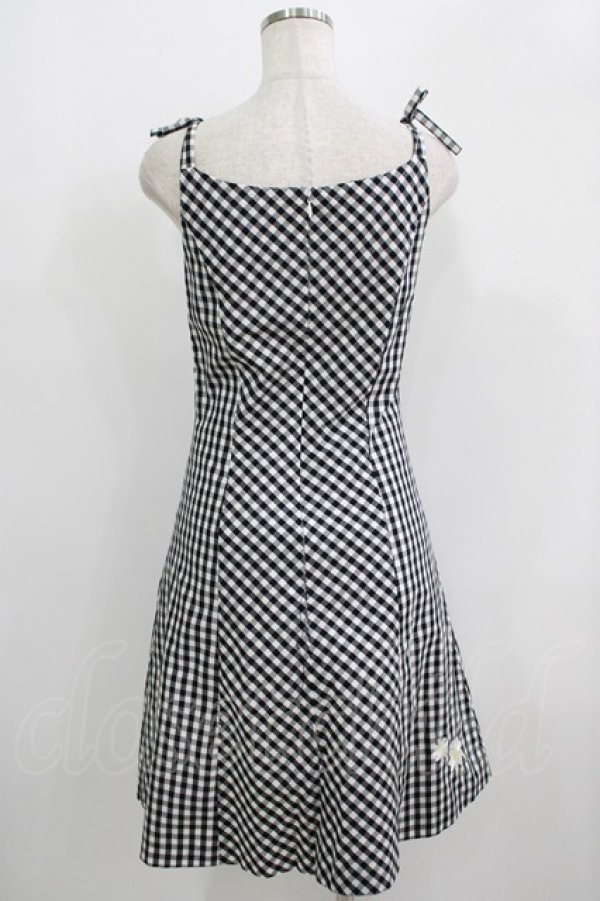 画像3: MILK / ギンガムマーガレットワンピース  ブラック H-25-09-19-015-ML-OP-KB-ZH (3)