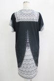 画像3: abilletage / トロンプルイユTシャツワンピース（レースセーラー）  ブラック H-25-09-19-024-GO-OP-KB-ZH (3)