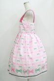画像2: Emily Temple cute / トリプルRIBBONキャミソールワンピース  ピンク H-25-09-20-003-ET-OP-KB-ZH (2)