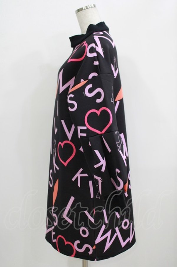 画像2: MILK / MILKISSカットワンピース  ブラックベース H-25-09-20-026-ML-OP-KB-ZH (2)