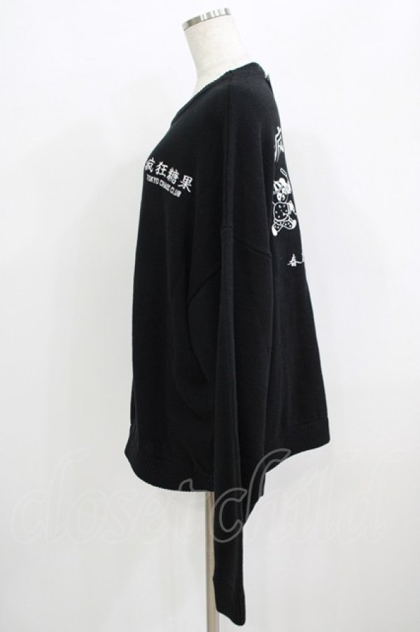 画像2: Candy Stripper / TOKYO CHAOS CLUB KNIT  ブラック H-25-09-20-027-PU-TO-KB-ZH (2)