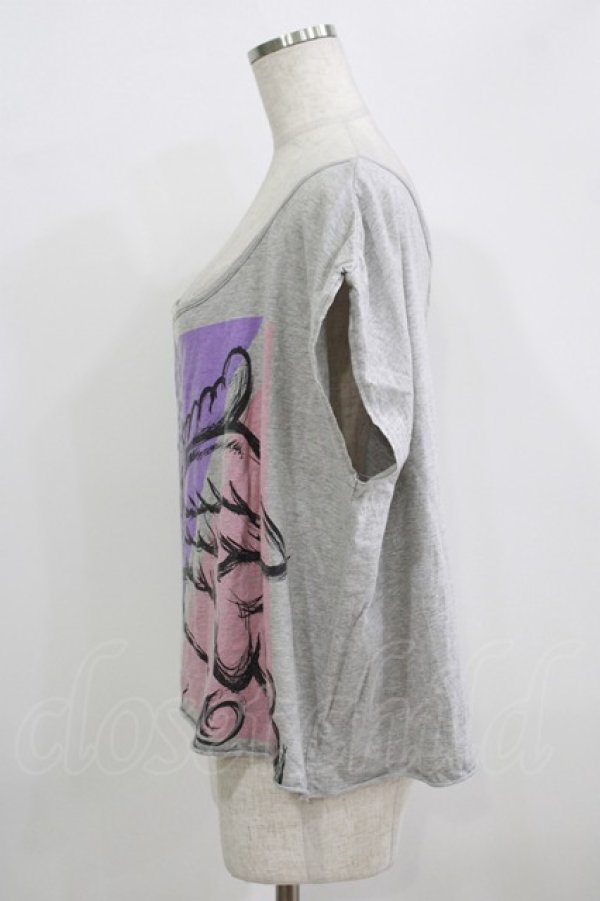 画像2: galaxxxy / ペガサスカットソー  グレー H-25-09-20-035-PU-TO-KB-ZT492 (2)