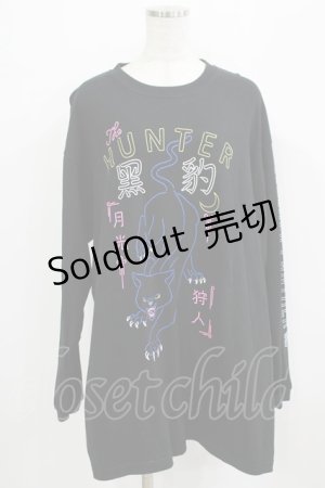 画像: LISTEN FLAVOR / ブラックパンサーロンT  ブラック H-25-09-20-040-PU-TO-KB-ZH