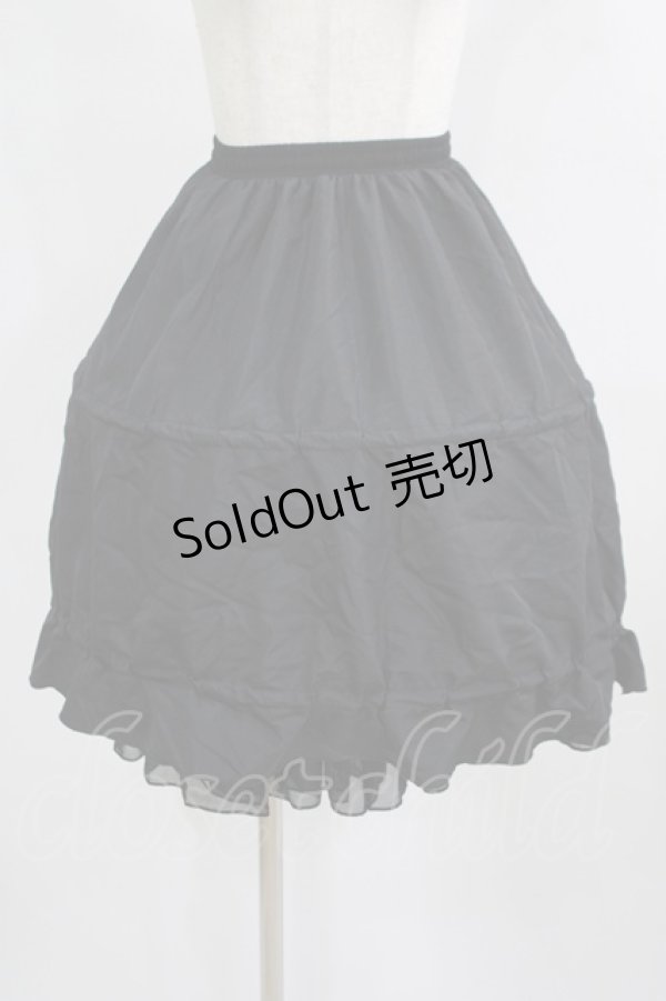 画像1: Hoshibako Works / 47cmショートワイヤーパニエスカート Free ブラック H-25-09-20-044-LO-SK-NS-ZH (1)