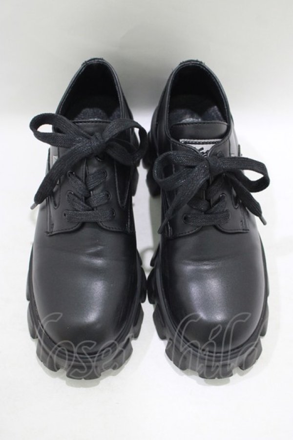 画像1: YOSUKE / レースアップシューズ 36(約23cm) ブラック H-25-09-20-066-PU-SH-KB-ZH (1)