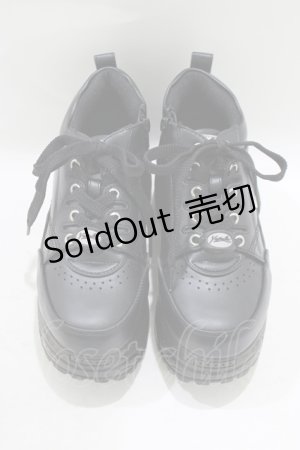 画像: YOSUKE / 厚底スニーカー 36(約23cm) ブラック H-25-09-20-067-PU-SH-KB-ZH
