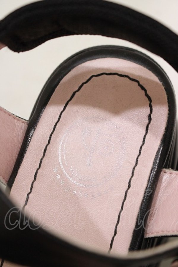 画像5: YOSUKE / 厚底サンダル 23.0cm 黒 H-25-09-20-069-PU-SH-KB-ZT-K005 (5)