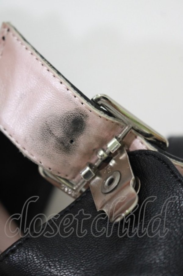 画像6: YOSUKE / 厚底サンダル 23.0cm 黒 H-25-09-20-069-PU-SH-KB-ZT-K005 (6)