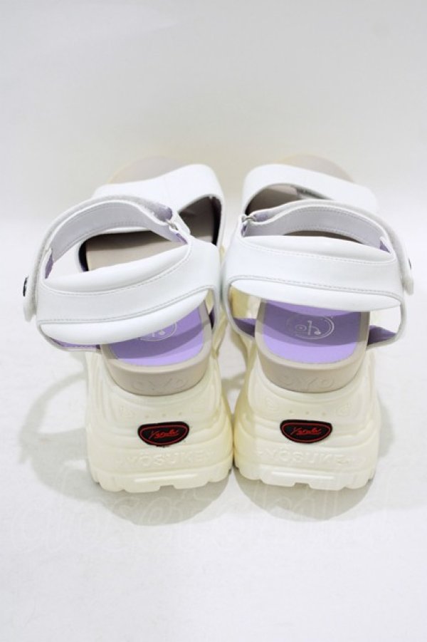 画像3: YOSUKE / 厚底サンダル 23.5 白 H-25-09-20-073-PU-SH-KB-ZT-K003 (3)