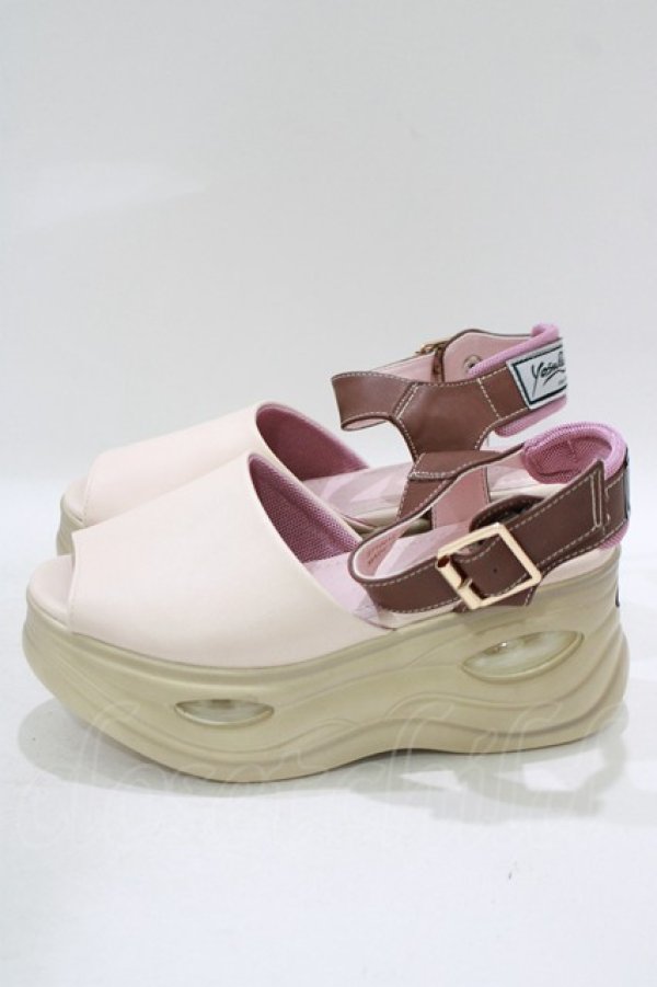 画像2: YOSUKE / 厚底サンダル 23.0 ピンク H-25-09-20-074-PU-SH-KB-ZT-K003 (2)