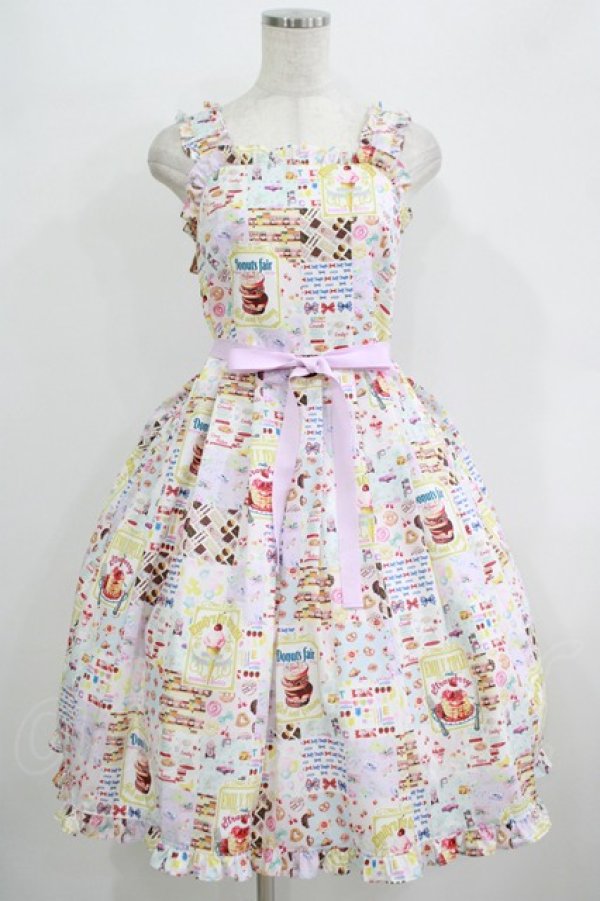 画像1: Emily Temple cute / Anniversary Patchworkキャミソールワンピース  pop(ピンクベース) H-25-09-20-007-ET-OP-KB-ZH (1)