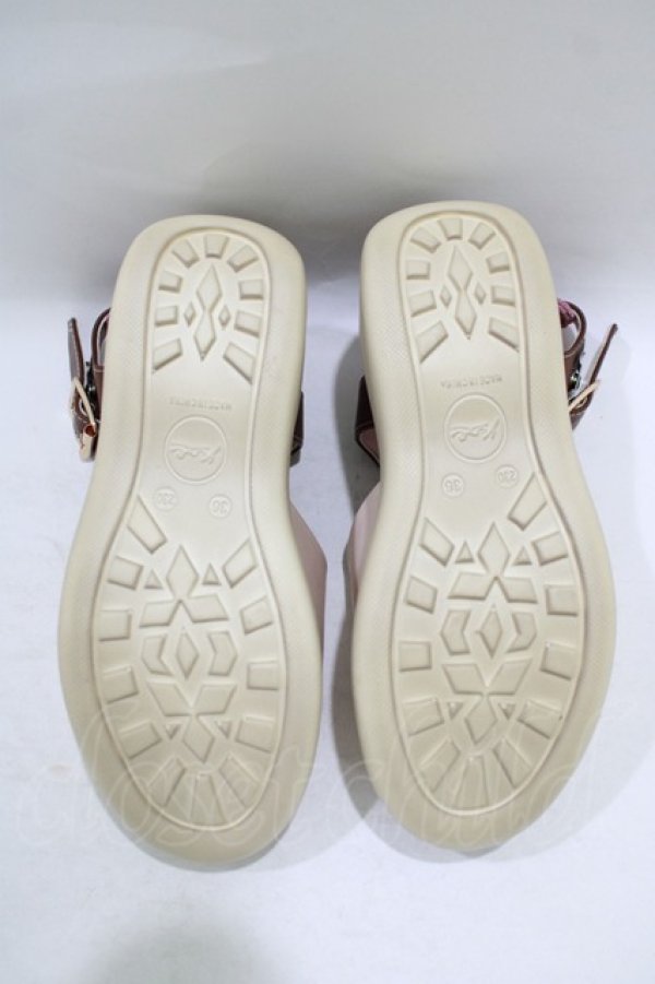 画像4: YOSUKE / 厚底サンダル 23.0 ピンク H-25-09-20-074-PU-SH-KB-ZT-K003 (4)