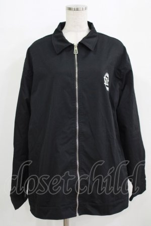 画像: NieR Clothing / バックプリント裏起毛ジャケット F 黒 H-25-09-20-019-PU-JA-KB-ZH