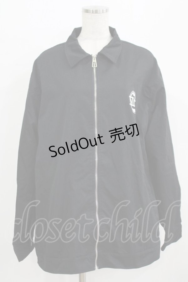 画像1: NieR Clothing / バックプリント裏起毛ジャケット F 黒 H-25-09-20-019-PU-JA-KB-ZH (1)