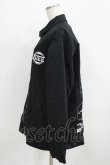 画像2: NieR Clothing / バックプリント裏起毛ジャケット F 黒 H-25-09-20-019-PU-JA-KB-ZH (2)