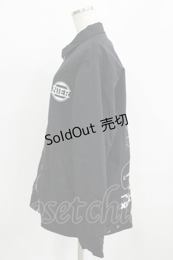 画像2: NieR Clothing / バックプリント裏起毛ジャケット F 黒 H-25-09-20-019-PU-JA-KB-ZH (2)