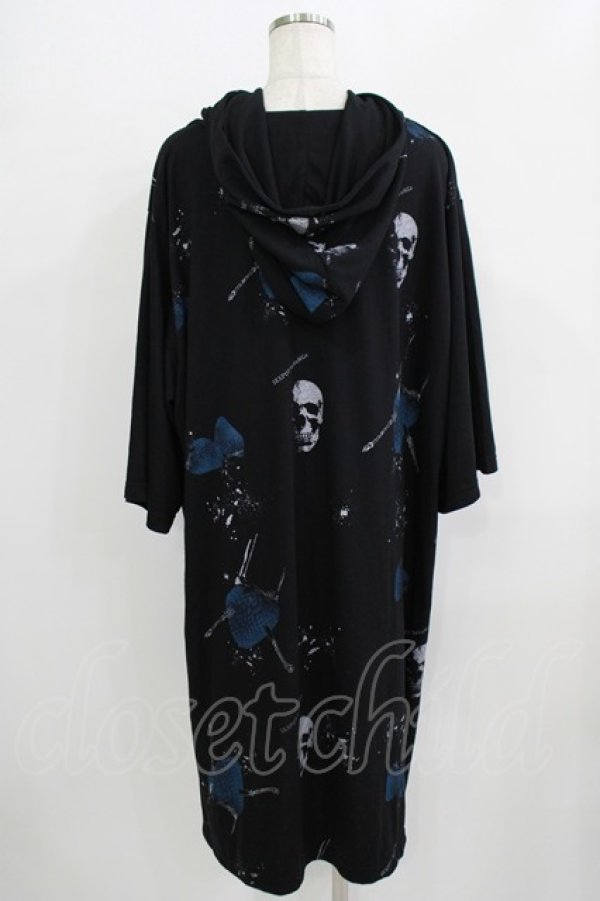 画像3: SEX POT ReVeNGe / スカルベリーパーカーワンピース  黒 H-25-09-20-025-SP-OP-KB-ZT495 (3)