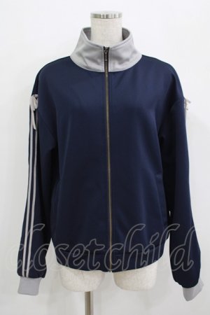 画像: Fi.n.t / リボンライントラックジャケット Free NAVY H-25-09-21-024-CA-JA-NS-ZH