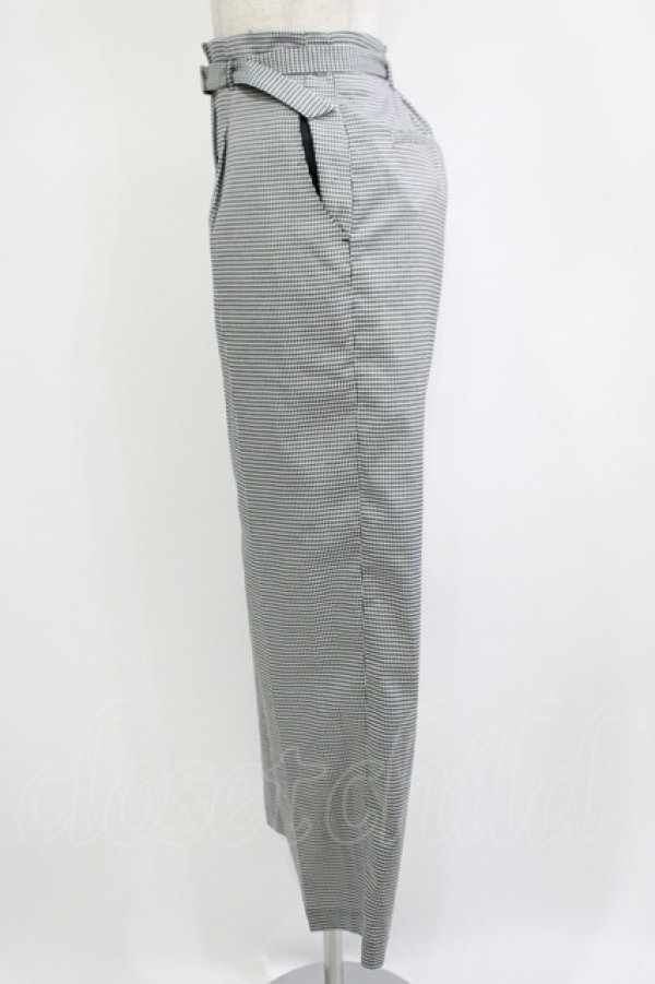 画像2: F&A / センタープレスタックパンツ Free BLACK×WH H-25-09-21-029-LO-PA-NS-ZH (2)