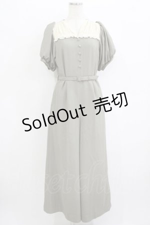 画像: an another angelus / クレリックレースヨークオールインワン 1 L/GREEN H-25-09-21-030-CA-OP-NS-ZH
