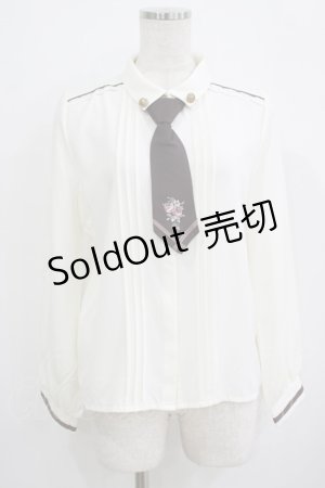 画像: axes femme / ショートタイセットブラウス M 生成り H-25-09-21-037-AX-BL-NS-ZH