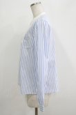 画像2: Fi.n.t / ヨーク切替ストライプシャツ Free BLUE×WH H-25-09-21-043-CA-BL-NS-ZH (2)