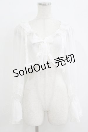 画像: Hoshibako Works / サマーガーデン シースルーボレロ Free ホワイト H-25-09-21-047-LO-TO-NS-ZH