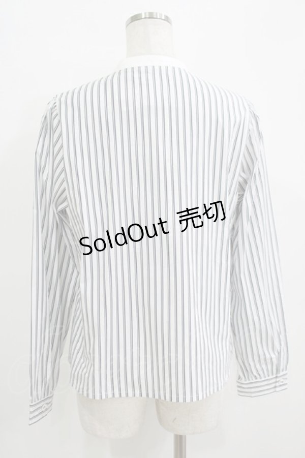 画像3: Fi.n.t / ヨーク切替ストライプシャツ Free BLACK×WH H-25-09-21-053-CA-BL-NS-ZH (3)