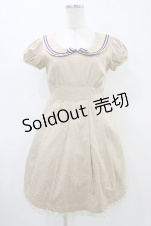 画像: Emily Temple cute / クロテッドセーラーワンピース  ベージュ H-25-09-21-1031-ET-OP-KB-ZH