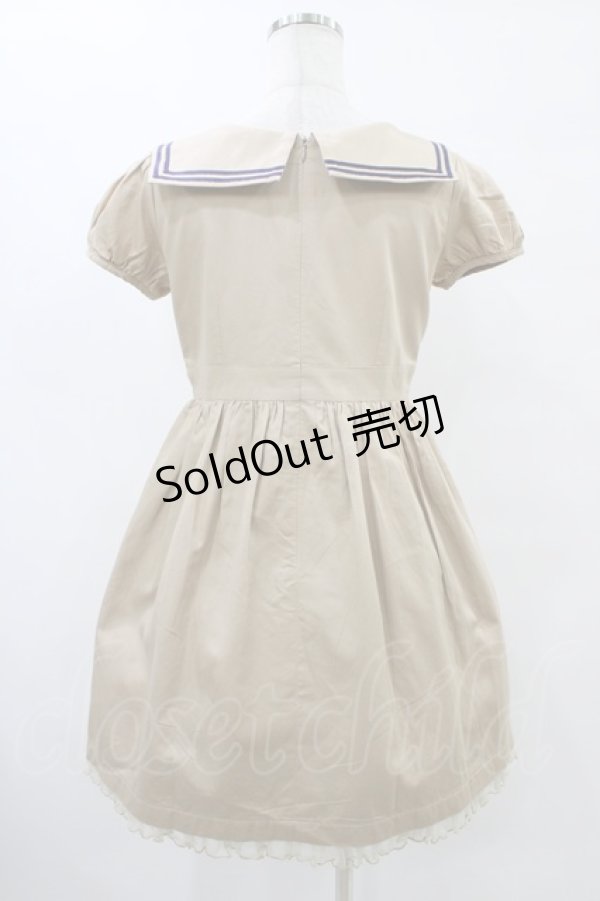 画像2: Emily Temple cute / クロテッドセーラーワンピース  ベージュ H-25-09-21-1031-ET-OP-KB-ZH (2)