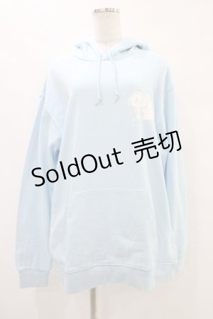 画像: NieR Clothing / プリントプルパーカー 2XL サックス H-25-09-21-1051-PU-TO-KB-ZH