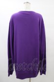 画像2: NieR Clothing / プリントSWEAT  2XL パープル H-25-09-21-1054-PU-TO-KB-ZH (2)