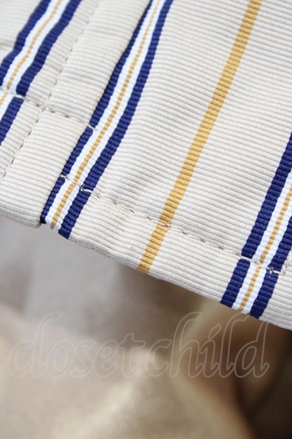 画像4: MILKBOY / ファーカラーモッズコート  ベージュストライプ H-25-09-21-1056-MB-CO-KB-ZH (4)