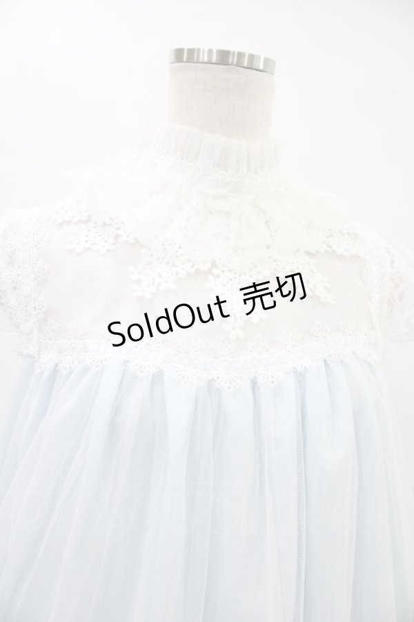 画像4: MR corset / クロシェット風エンジェルウィングワンピース  ブルー H-25-09-21-1018-PU-OP-KB-ZH (4)