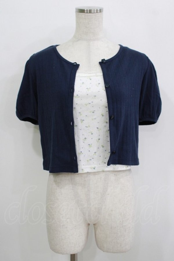画像1: evelyn / アイレットカーデセット Free ネイビー H-25-09-21-056-LO-TO-NS-ZH (1)