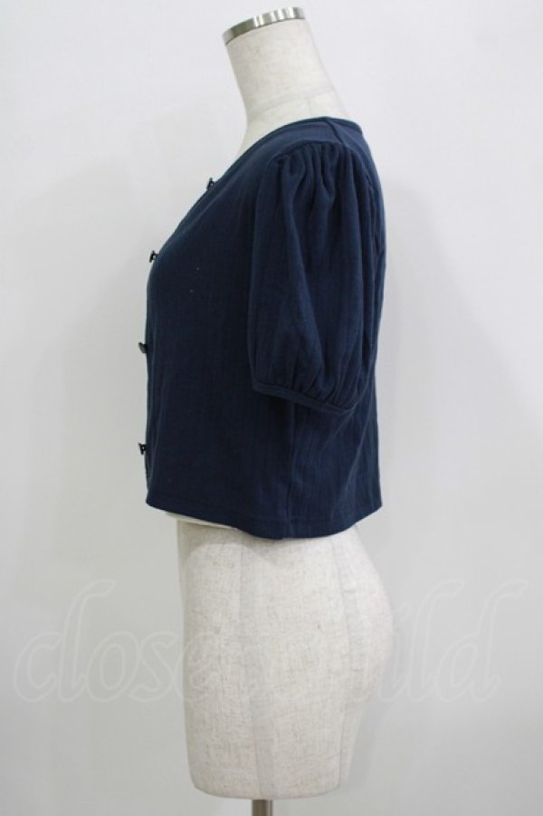 画像2: evelyn / アイレットカーデセット Free ネイビー H-25-09-21-056-LO-TO-NS-ZH (2)