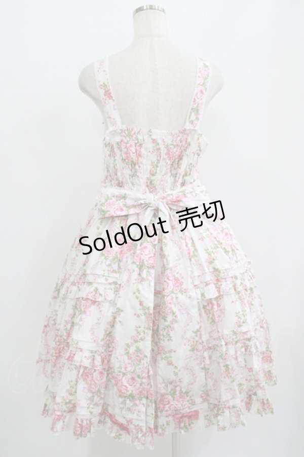 画像3: metamorphose / 【プラスサイズ】シャーロットティアードジャンパースカート プラスサイズ オフ白 H-25-09-21-004-ME-OP-NS-ZH (3)