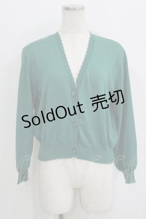 画像: F&A / マーガレット釦UVカットニットカーディガン Free GREEN H-25-09-21-057-LO-TO-NS-ZH